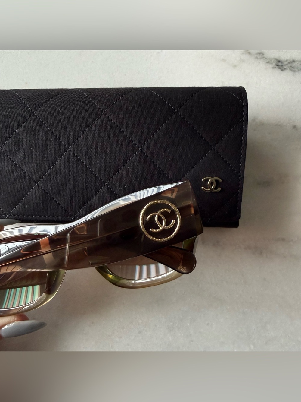 CHANEL 5507-A 54 19 140 Sunglasses Brown - Picture 4 of 9